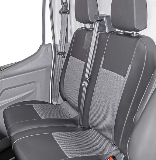 *Ford Transit V363 from 06/2019: seat covers for driver and double passenger as set with airbag function