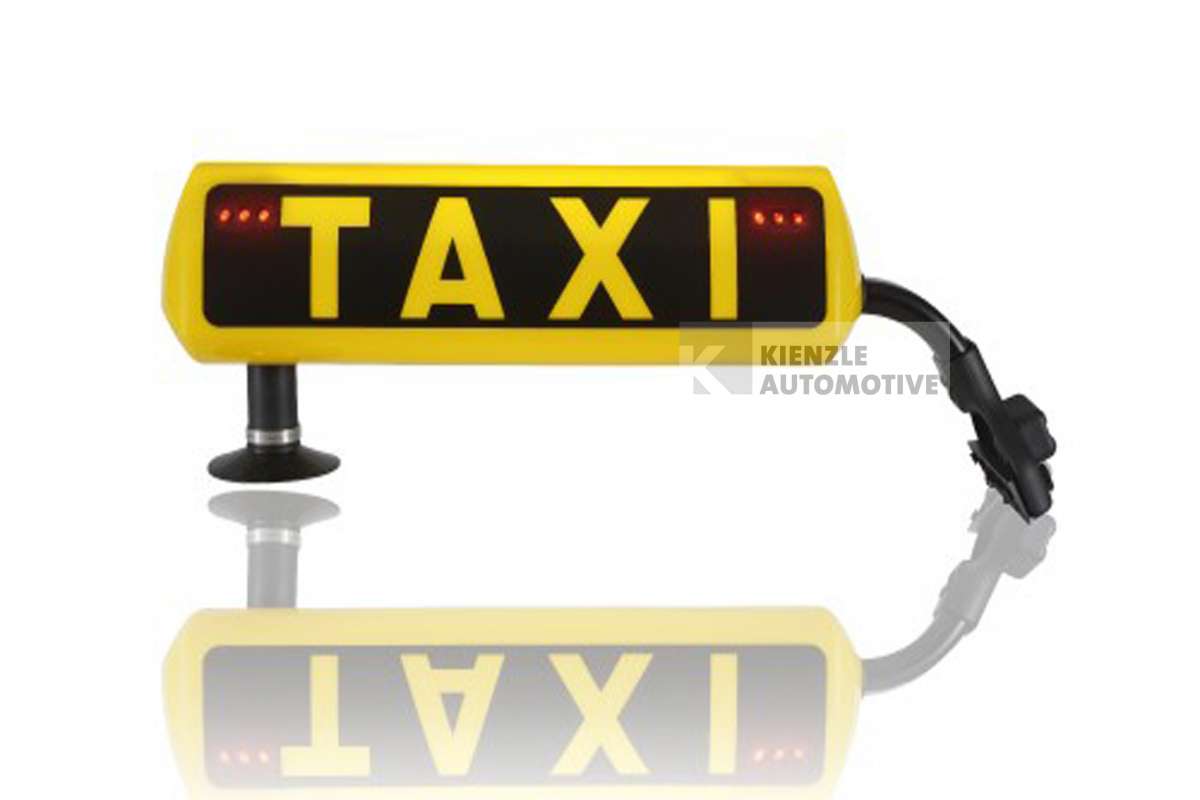 Dachzeichen mit Alarm für Taxi