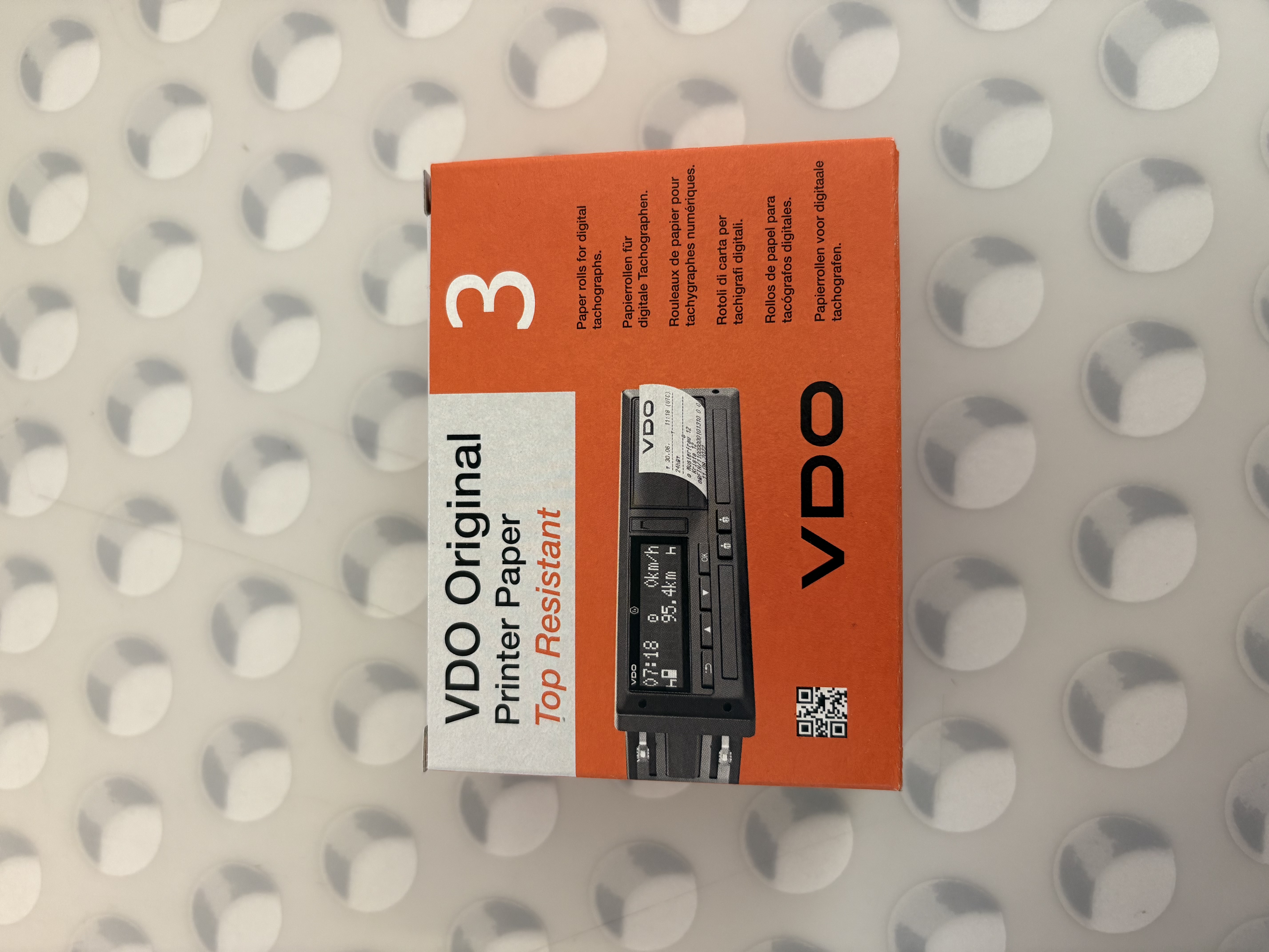 VDO printer paper original (PU:1=3 rolls)