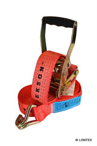 Spanngurt 5 t mit Druckratsche und Doppel-J-Haken