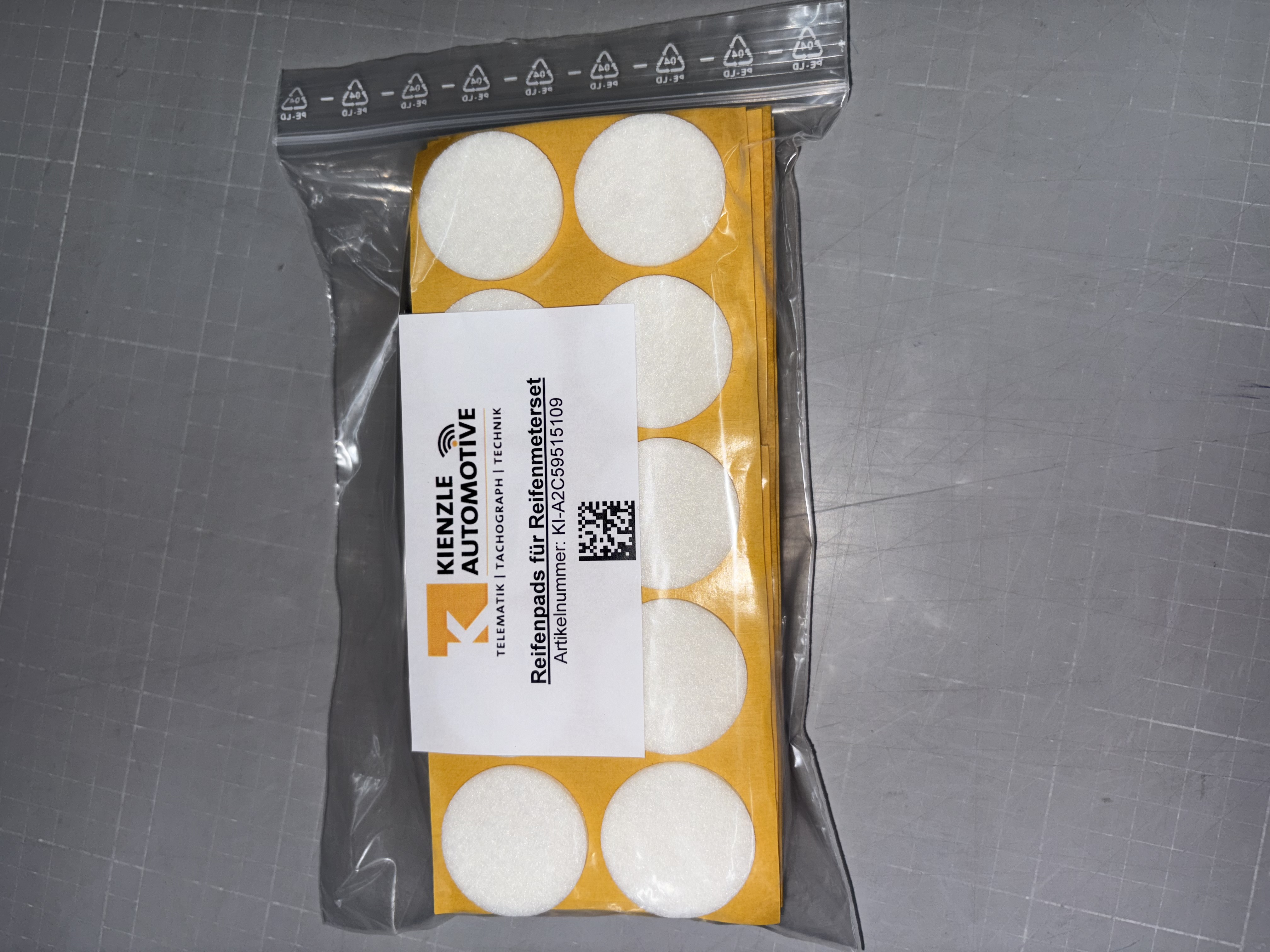 Tire pads for tire meter set (quantity 1 = 100 pieces)