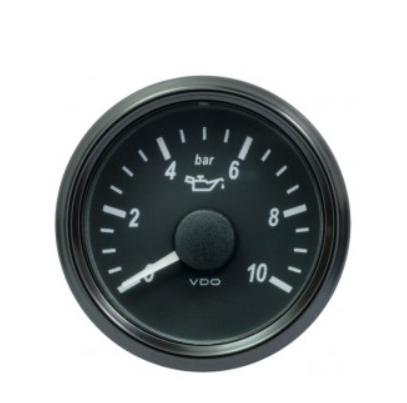 VDO SingleViu, oil pressure, 52mm, 10 bar