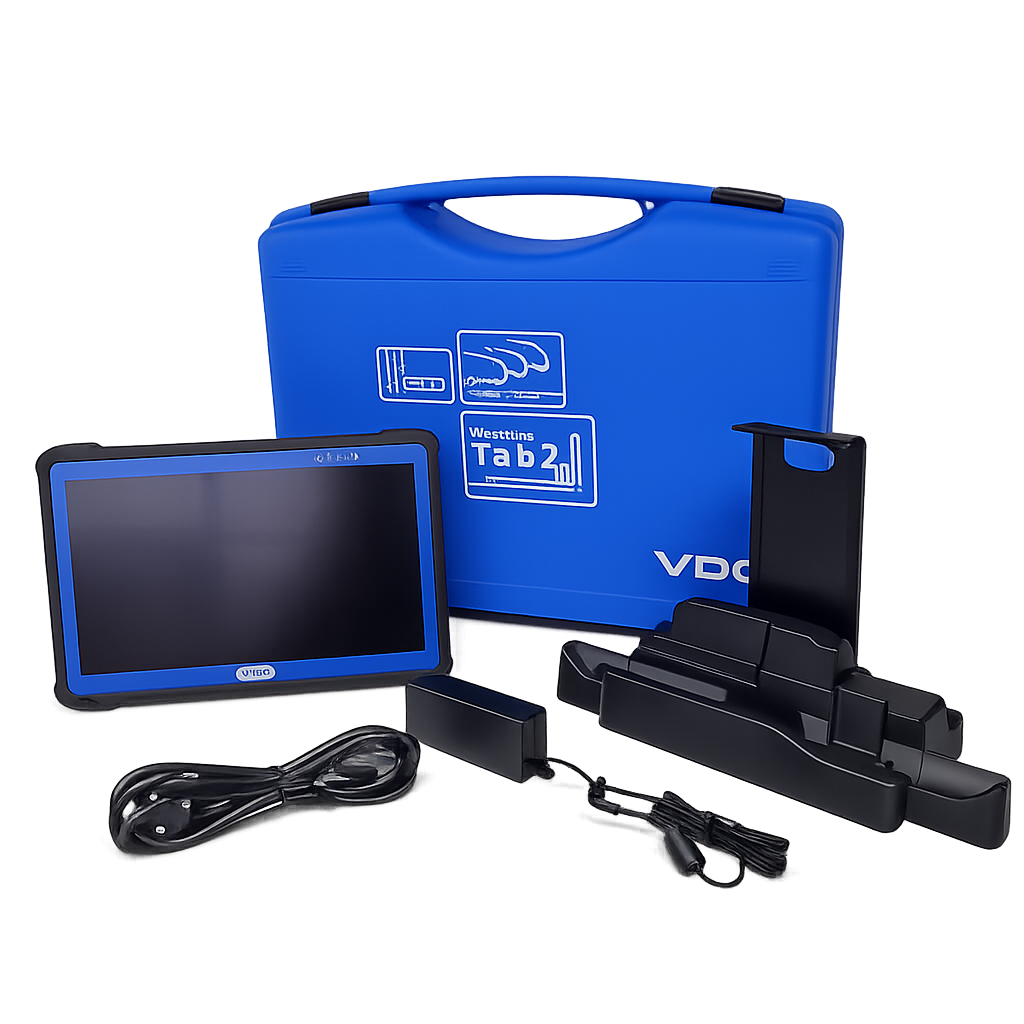 VDO WorkshopTab 2 Basic Replacement Paket mit Transportkoffer, Dockingstation und Netzwerkstecker für 57b-Werkstätten