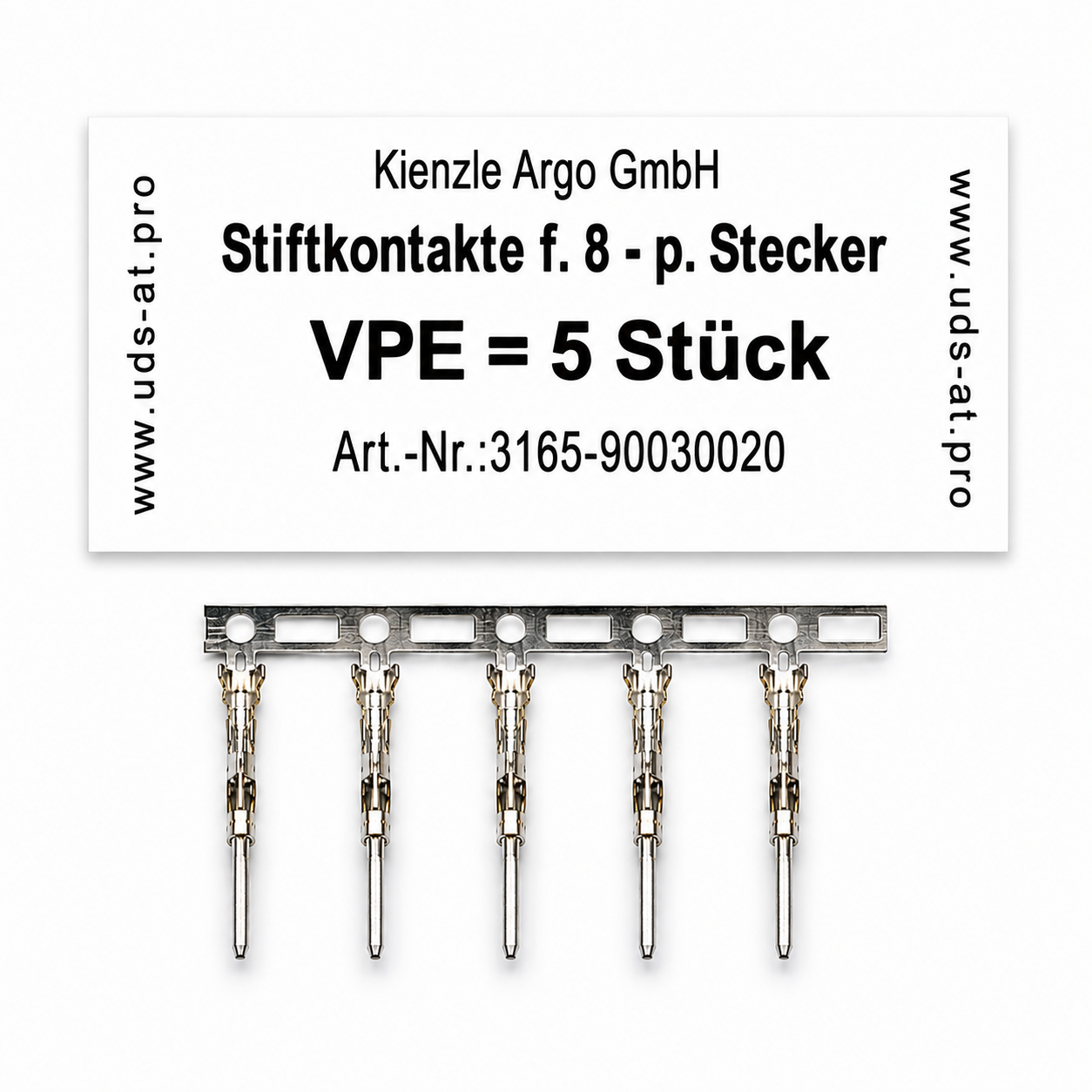 Pin contacts for 8-pin connector (5 pieces)