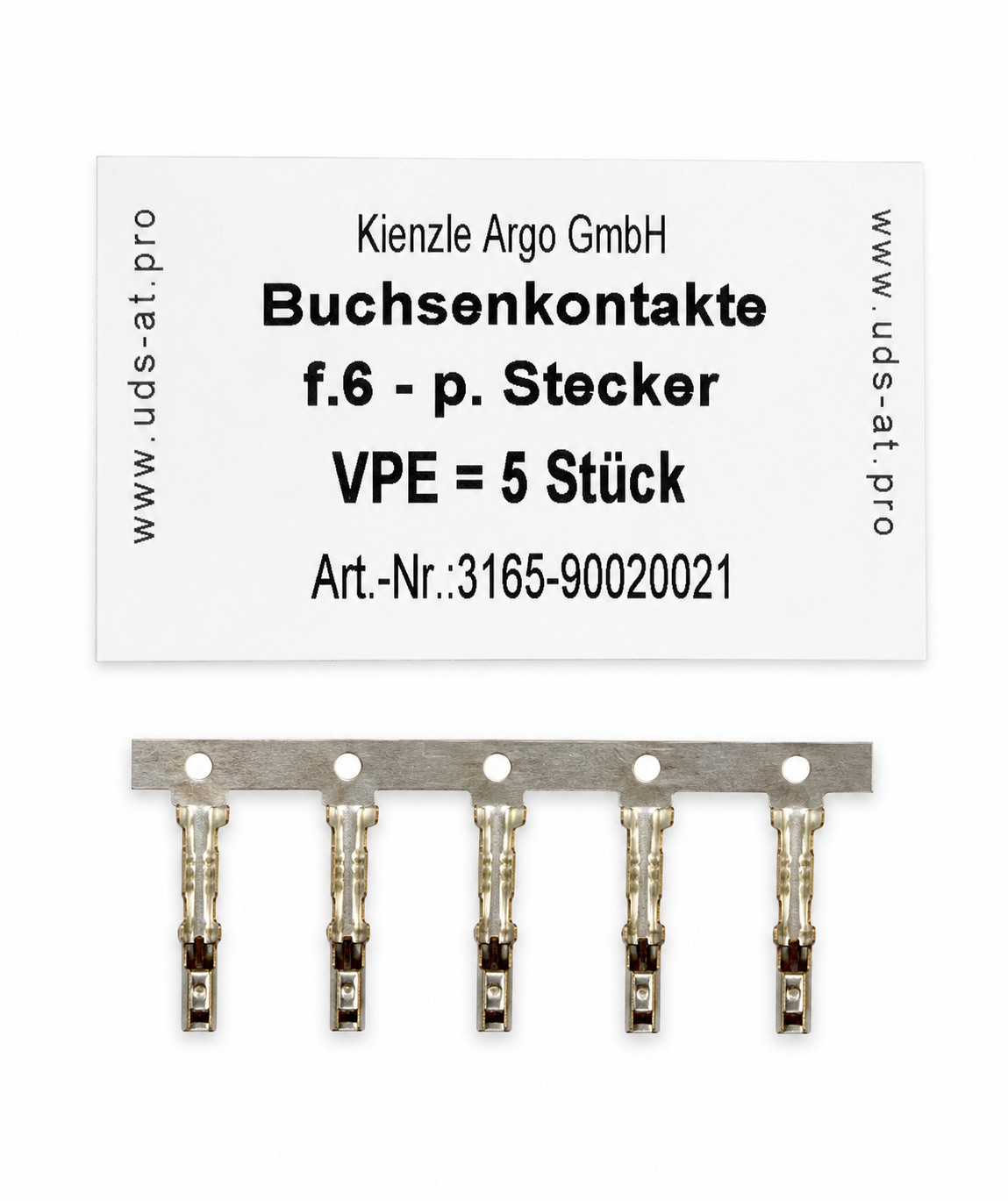 Buchsenkontakte für 6-poligen Stecker, 5 Stück