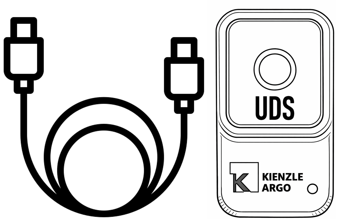 UDS-AT Pro extension cable button (4,2m)