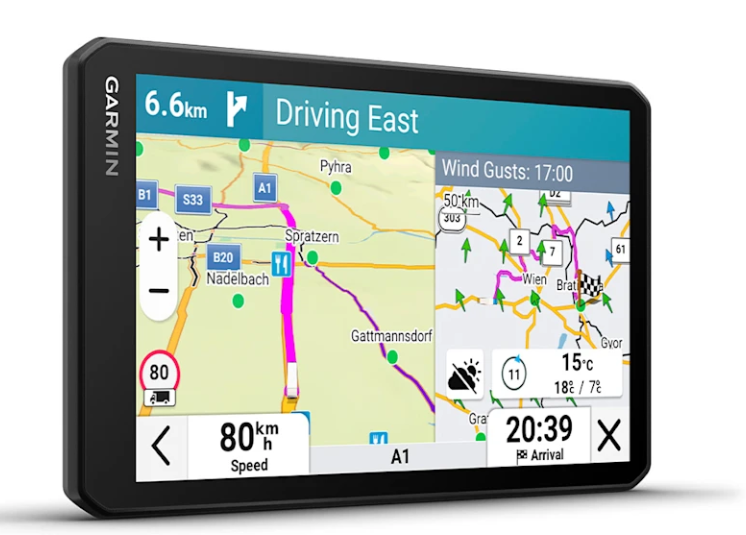 Garmin Dezl LGV720 LKW-Navi mit 7-Zoll-Display, Vorderansicht