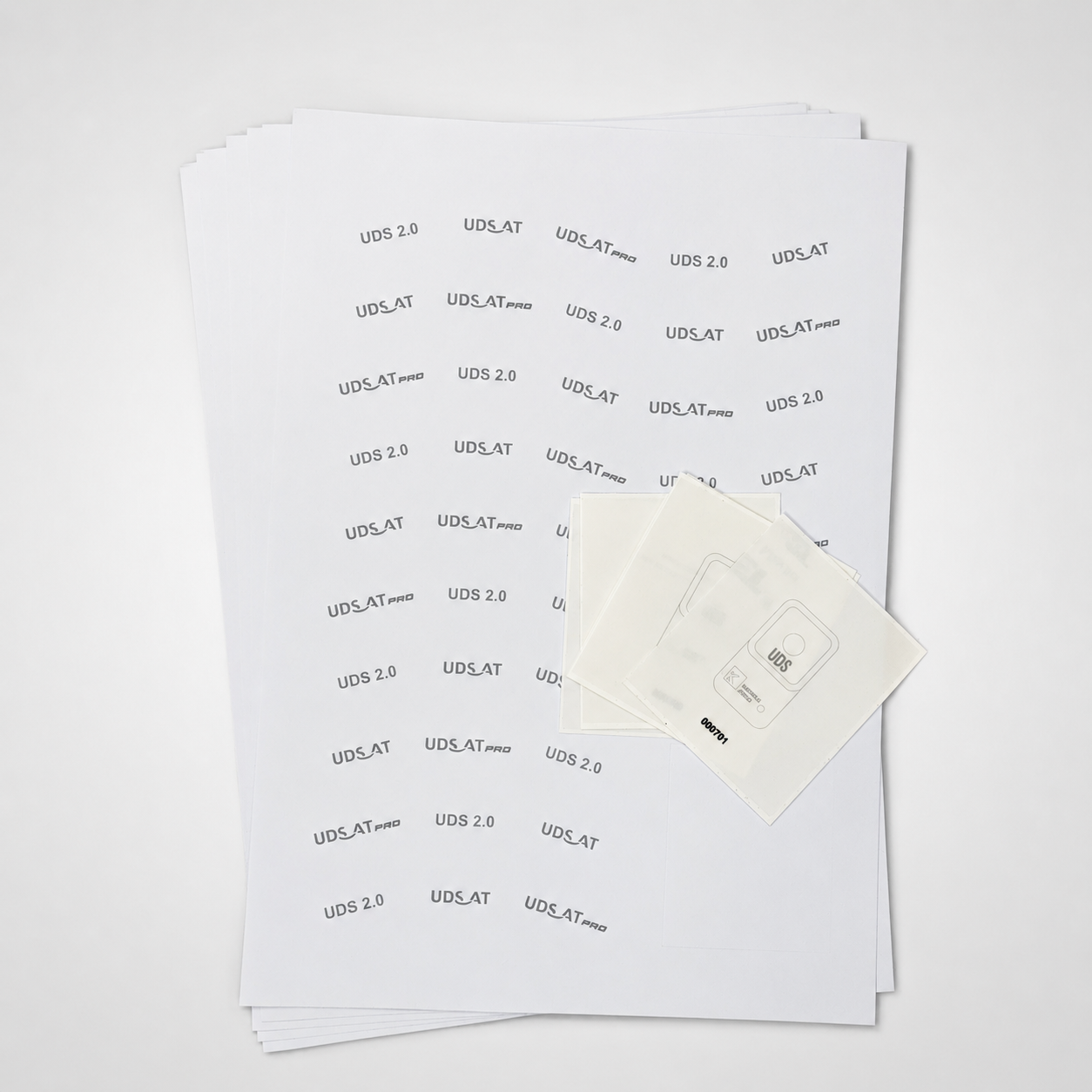 UDS test proof (test sign + film) 5-piece set