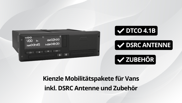 Kienzle LCV-Kit für Vans mit intelligentem Tachograph DTCO 4.1b Zone 2 ohne CAN
