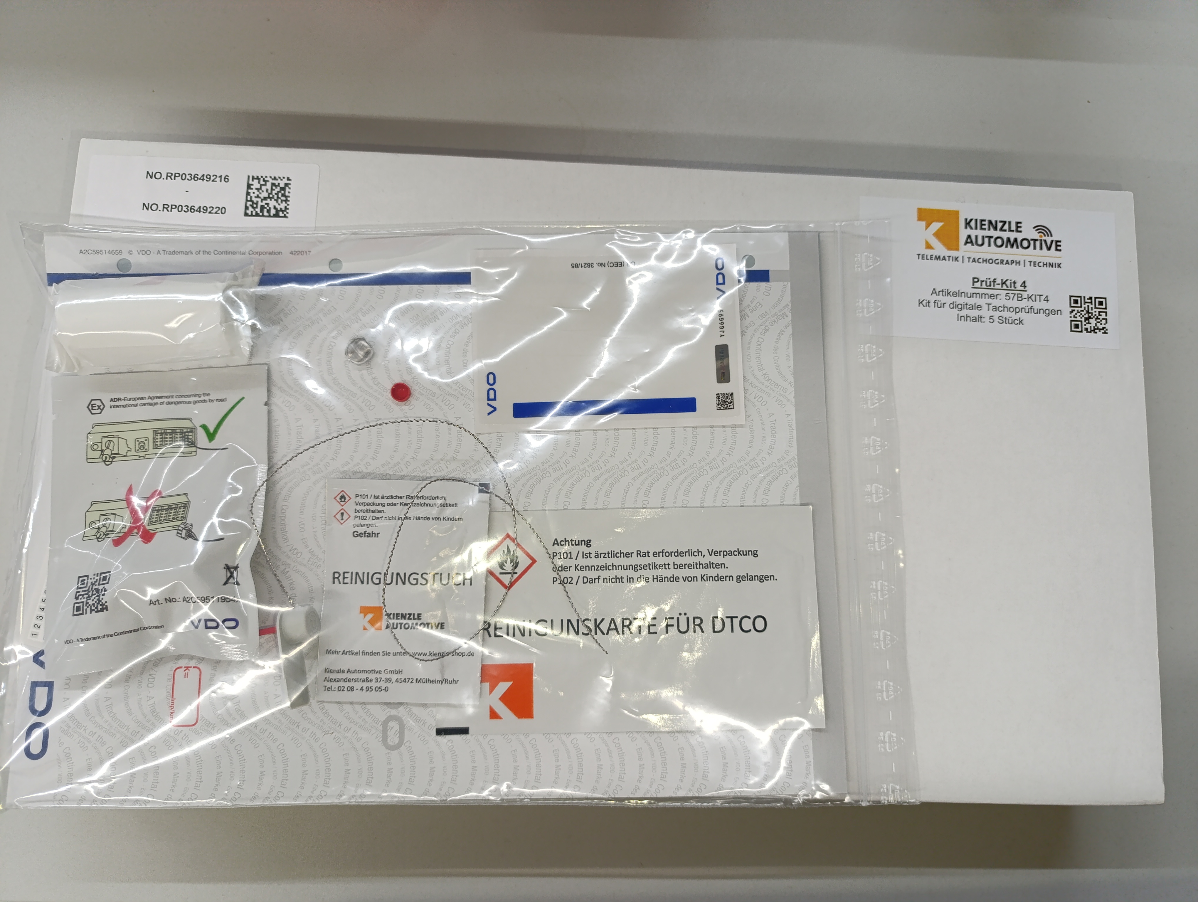 Kienzle Prüfkit für DTCO 4.0 und 4.1